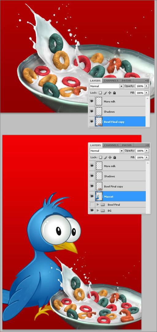 Photoshop CS4的3D工具绘制甜麦圈包装袋