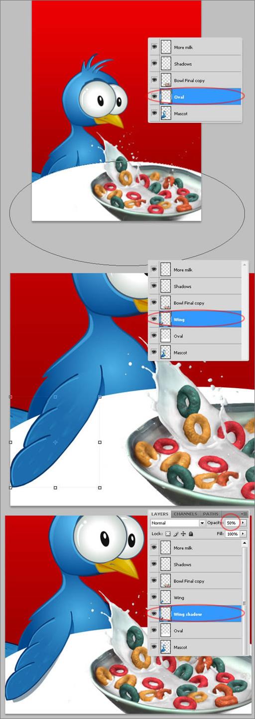 Photoshop CS4的3D工具绘制甜麦圈包装袋