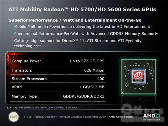 AMD正式发布DX11 5000系列笔记本显卡 性能预览