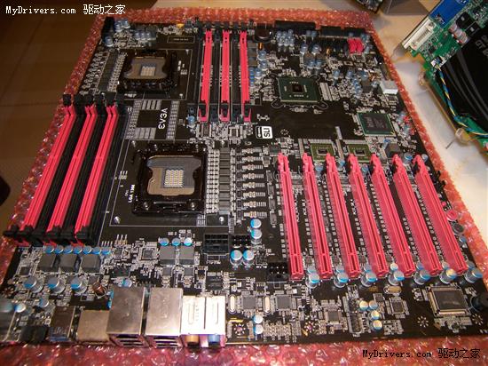 多图：EVGA双路LGA1366 X58主板细节分析