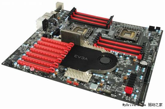 多图：EVGA双路LGA1366 X58主板细节分析