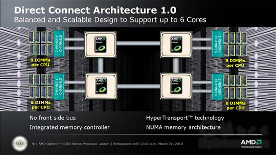 AMD 8/12核心Opteron 6100处理器正式发布 性能简测