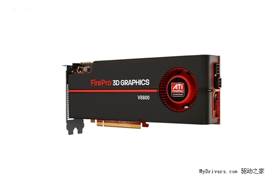 4DP接口 AMD新专业显卡FirePro V8800发布