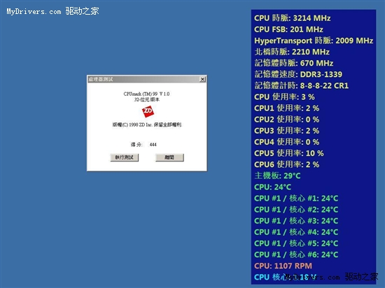 AMD六核心Phenom II X6 1090T多项测试曝光