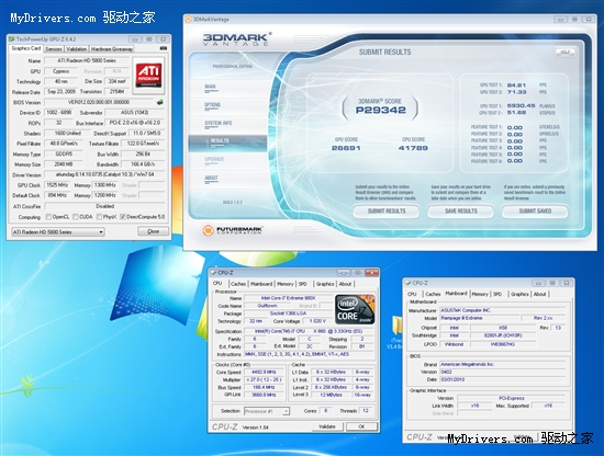 华硕5870 Matrix助显卡频率史上首次突破1.5GHz