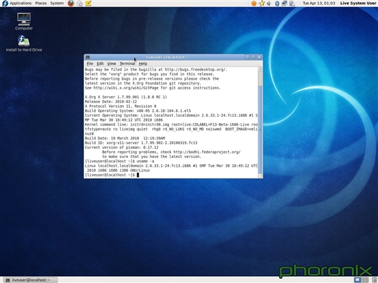 Fedora 13 Beta发布 新界面多图赏