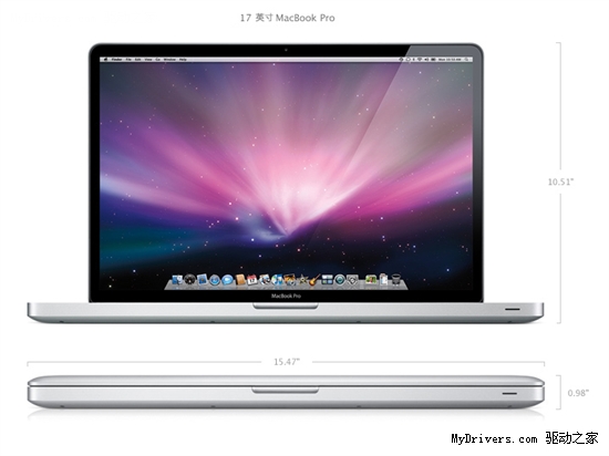 Core i5/i7核心 苹果新MacBook Pro发布