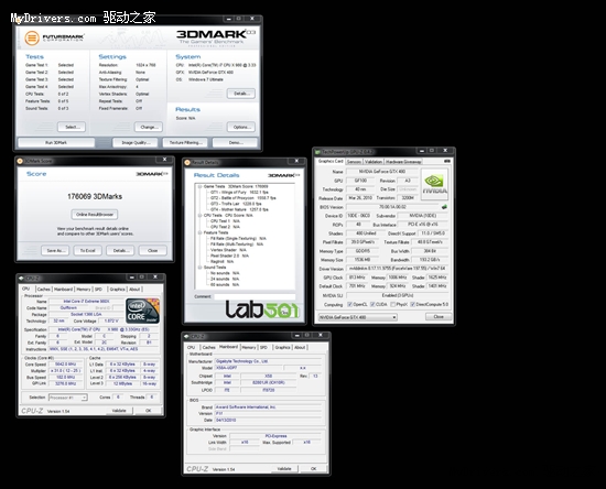 技嘉X58A-UD9主板达成四路GTX 480 成绩公开