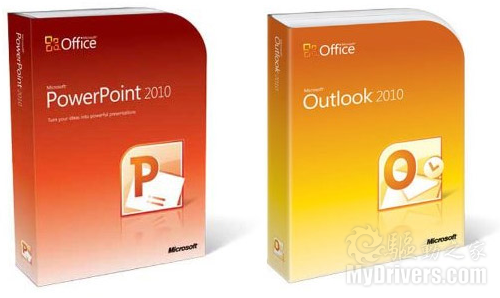 Office 2010各组件零售包装盒设计