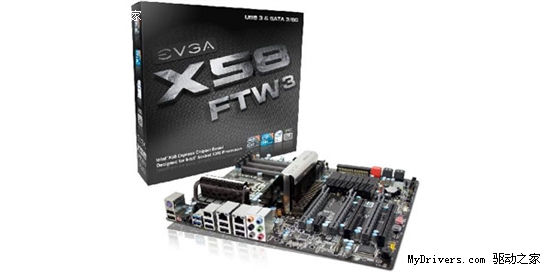 双高速接口：EVGA X58 FTW3高端主板曝光