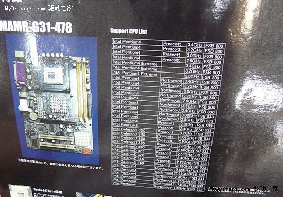 穿越主板再现：G31芯片组牵手478接口奔腾4/D