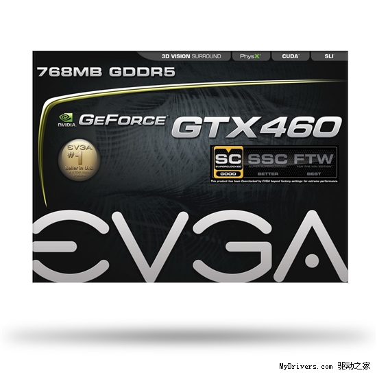 EVGA连发六款GTX 460 最高超频763MHz