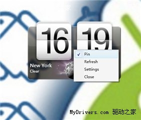 下载：HTC Sense华丽翻页时钟插件桌面版