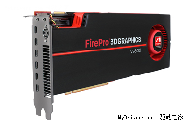 六屏输出：AMD发布旗舰专业卡FirePro V9800