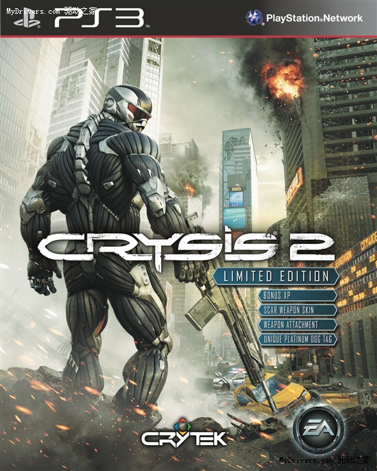 《Crysis 2》全套包装封面图公布 新截图