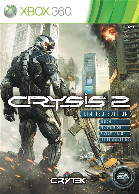 《Crysis 2》全套包装封面图公布 新截图