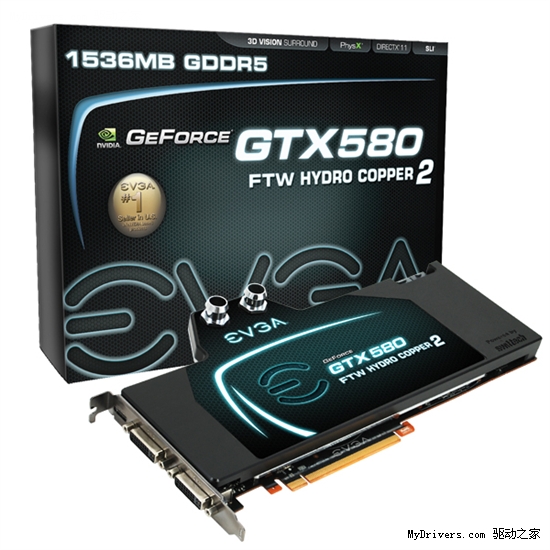 EVGA首发水冷版GeForce GTX 580