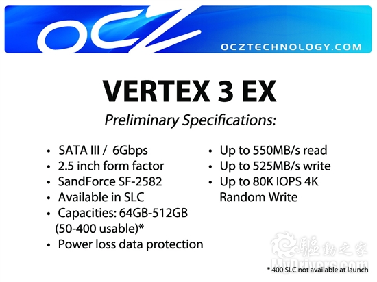 轻松520MB/s OCZ展示首款SF-2000固态硬盘