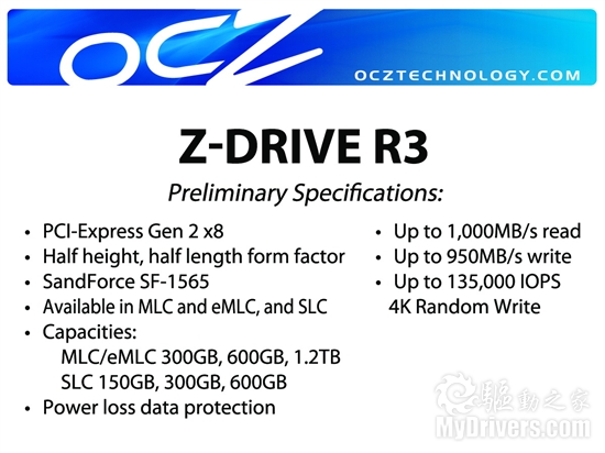 轻松520MB/s OCZ展示首款SF-2000固态硬盘