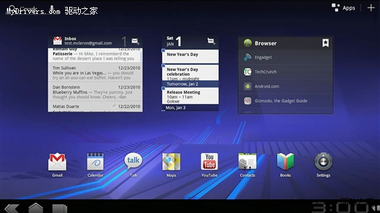 为平板而生 Android 3.0视频预览