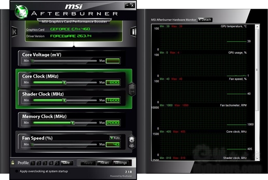 微星发布Afterburner 2.1.0正式版 支持视频录像