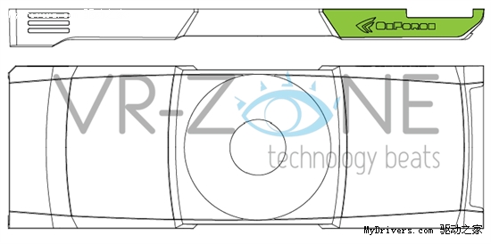 GeForce GTX 590散热器设计简图曝光