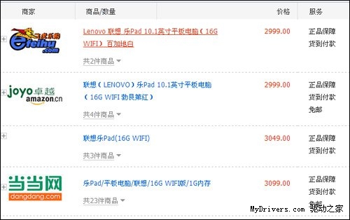 乐Pad猛降价 或为联想新平板让路