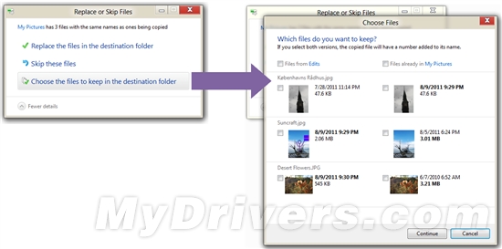 微软详解Windows 8文件替换界面