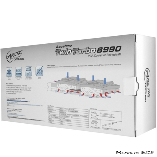 超越三奶 AC推HD 6990显卡专用散热器