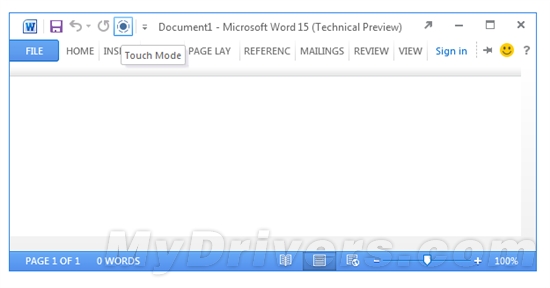 Office 15全新“触摸模式”曝光