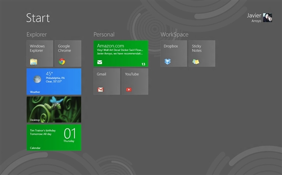 你的Windows 8开始屏幕是什么样的？